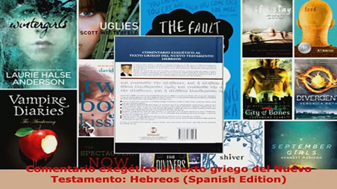 Read  Comentario exegético al texto griego del Nuevo Testamento Hebreos Spanish Edition PDF Free