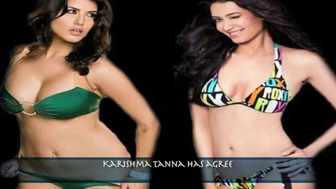 Sunny Leone & Karishma Tanna Hot Strip Tease