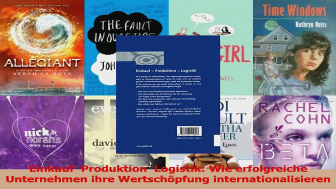 Lesen  Einkauf  Produktion  Logistik Wie erfolgreiche Unternehmen ihre Wertschöpfung Ebook Online