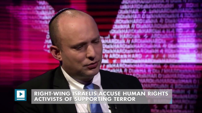 Right-wing Israelis accuse human rights activists of supporting terror