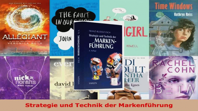 Download  Strategie und Technik der Markenführung Ebook Frei