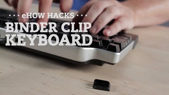 Use Binder Clips as Keyboard Feet