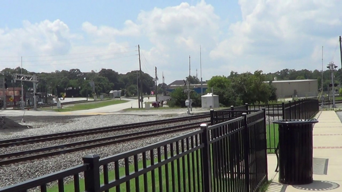 8-12-14 4:40 PM BNSF power and KCS power leads NS 24E intermodal train EB through Austell Ga.