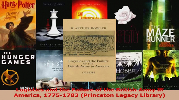 Download  Logistics and the Failure of the British Army in America 17751783 Princeton Legacy Ebook Online