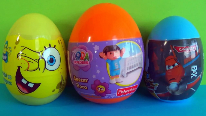 SPONGEBOB Nickelodeon Squarepants egg surprise DORA The Explorer Disney Pixar PLANES!