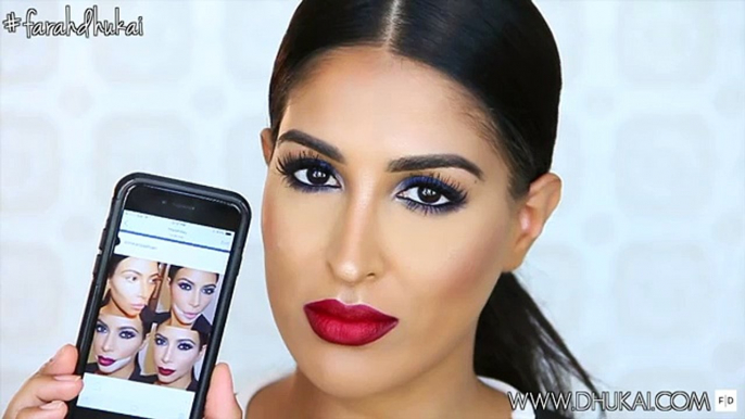 Kim Kardashian Blue Smokey Eye   Red Lip - Mario Dedivanovic Makeup Tutorial