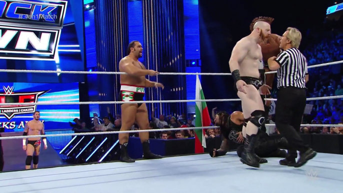 Roman Reigns vs. Sheamus, King Barrett, Rusev & Alberto Del Rio SmackDown, Dec