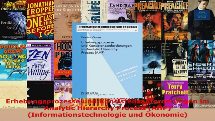 Download  Erhebungsprozesse und Konsistenzanforderungen im Analytic Hierarchy Process AHP PDF Frei