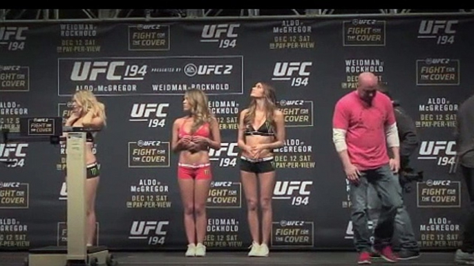 UFC 194Aldo vs McGregor Weigh Ins