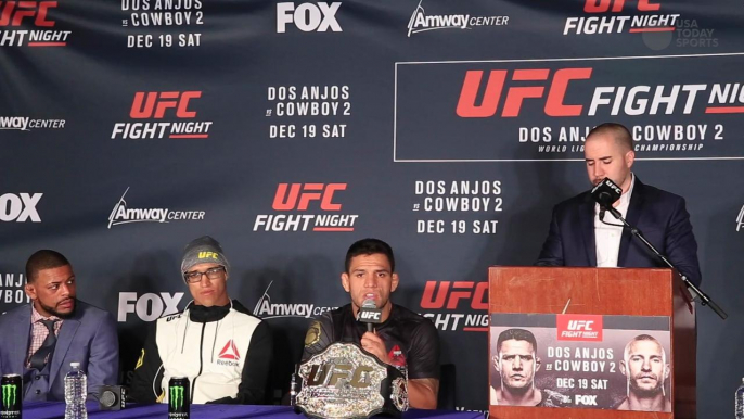Champ Rafael Dos Anjos 'happy to welcome' Conor McGregor to lightweight