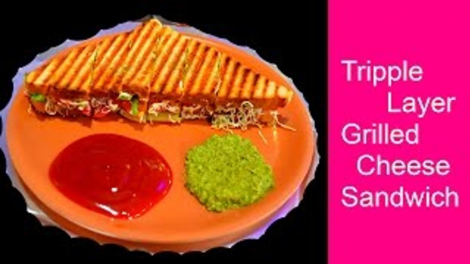 Grilled Cheese Sandwich Recipe | Indian Food | By Street Food & Travel TV India