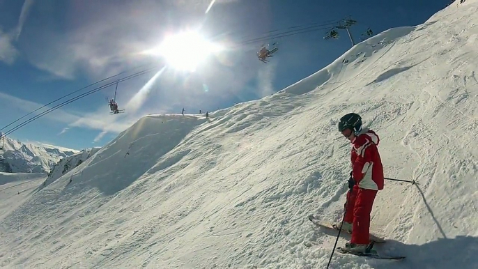 Tignes - Hors-Piste sous le TS des Aiguilles Rouges