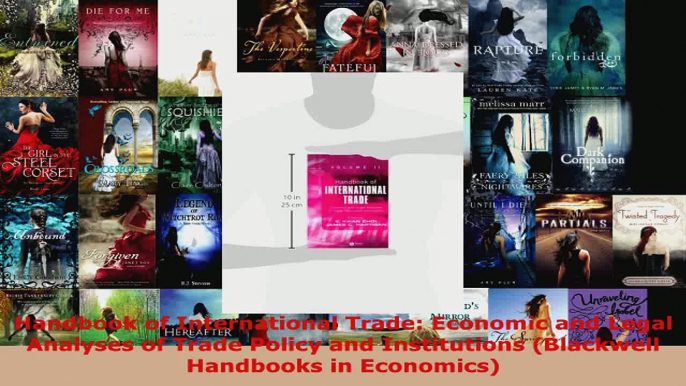 Read  Handbook of International Trade Economic and Legal Analyses of Trade Policy and Ebook Free