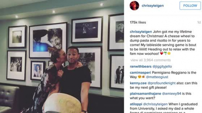 John Legend Gives Chrissy Teigen Her Lifetime Dream Christmas Gift!