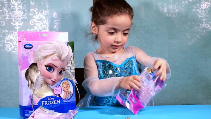 juguetes Disney Frozen Videos – Elsa Toys In Giant Frozen Surprise Egg Opening + Wig and Tiara