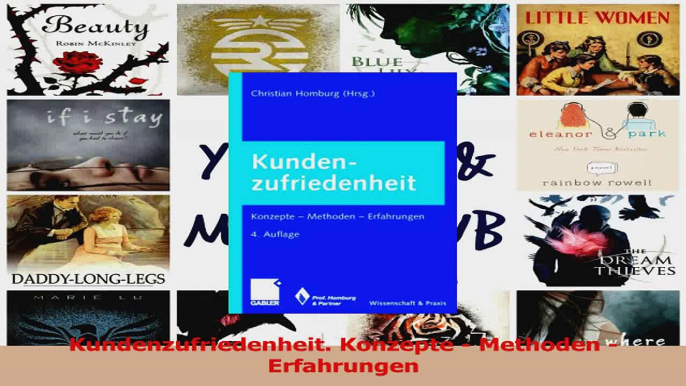 Lesen  Kundenzufriedenheit Konzepte  Methoden  Erfahrungen Ebook Frei