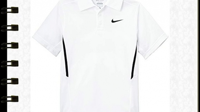 Nike Boy's N.E.T. UV Polo Shirt - White/Black X-Small