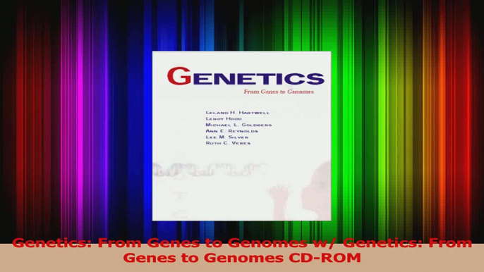 Read  Genetics From Genes to Genomes w Genetics From Genes to Genomes CDROM Ebook Free