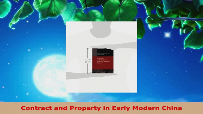 Read  Contract and Property in Early Modern China EBooks Online