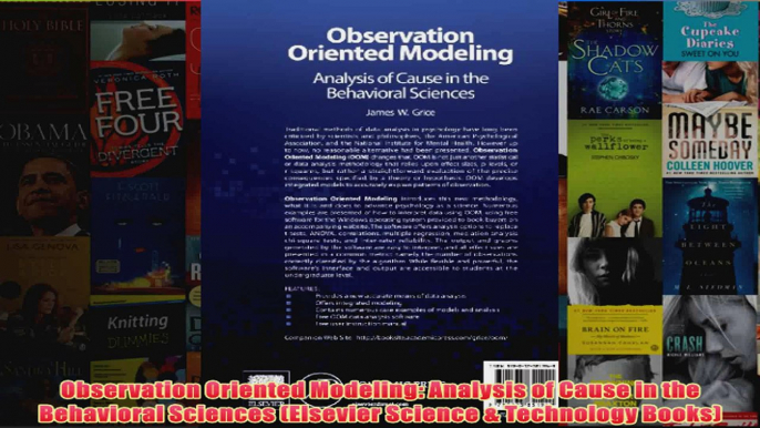 Observation Oriented Modeling Analysis of Cause in the Behavioral Sciences Elsevier