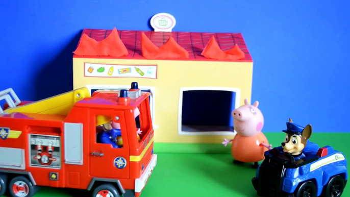 Fireman sam Fireman Sam Episode Paw Patrol Peppa Pig Mammy Pig FIRE Play-doh Animation