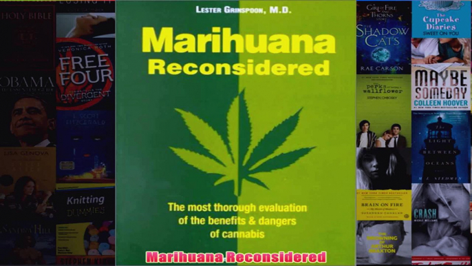 Marihuana Reconsidered