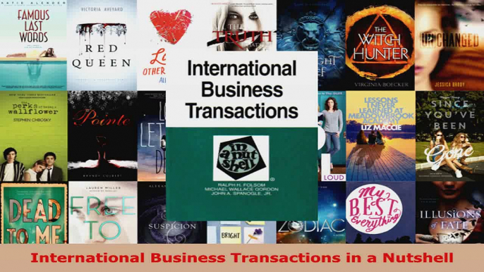 Read  International Business Transactions in a Nutshell Ebook Free