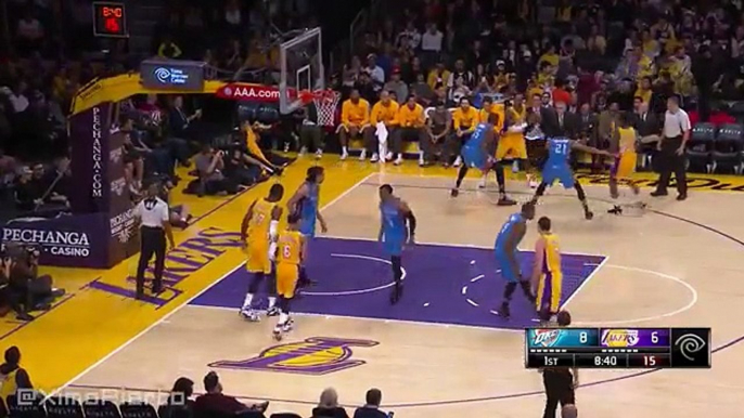 Oklahoma City Thunder vs LA Lakers - 1st Qtr Highlights - December 23, 2015 - NBA 2015-16 Season