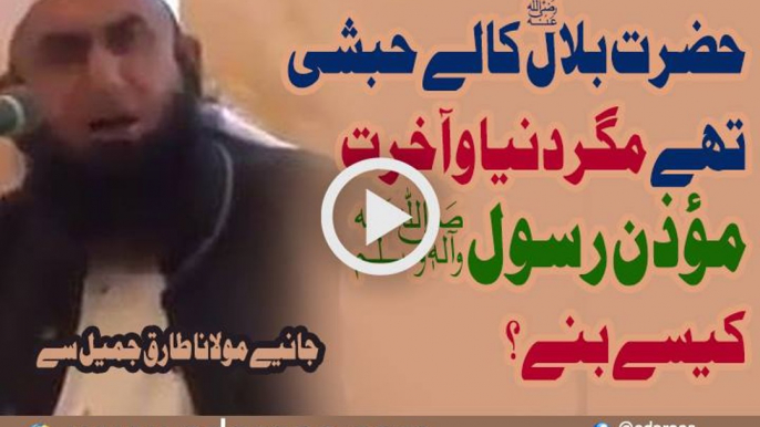 Hazrat Bilal Kalay Habshi Thay Mgr Moazin e Rasool Kaise Bane By Maulana Tariq Jameel