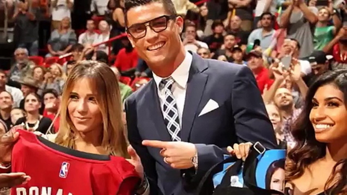 Cristiano Ronaldo Receives Warm Miami Heat Welcome as he's Greeted By Luol Deng