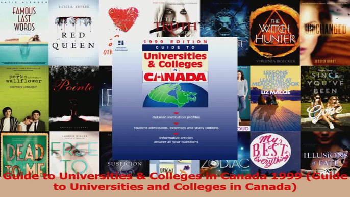 PDF Download  Guide to Universities  Colleges in Canada 1999 Guide to Universities and Colleges in Download Full Ebook