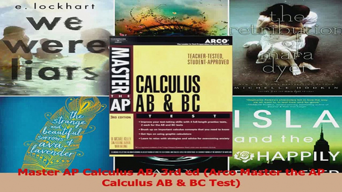 Master AP Calculus AB 3rd ed Arco Master the AP Calculus AB  BC Test PDF