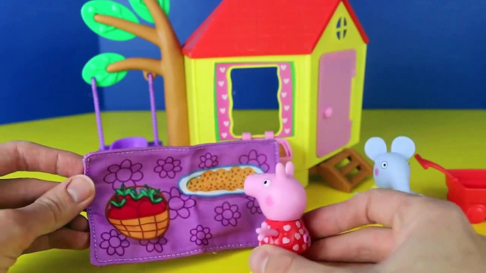 Minions Peppa Pig Tree House Emily Elephant Peek N Surprise Flowers Play House Toy DisneyCarToys