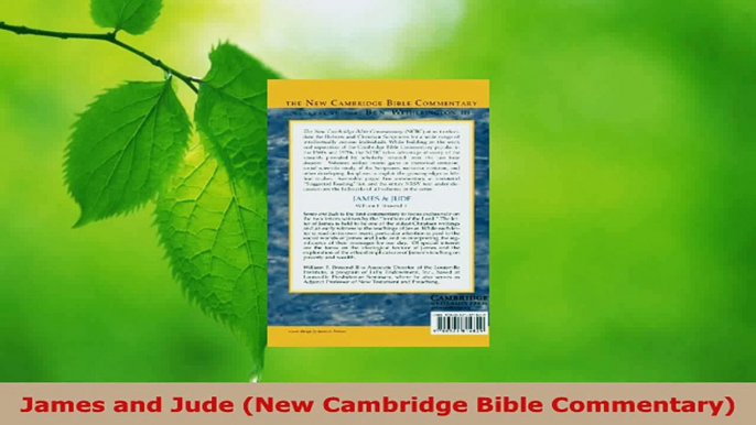 Read  James and Jude New Cambridge Bible Commentary Ebook Free