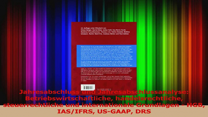 Lesen  Jahresabschluss und Jahresabschlussanalyse Betriebswirtschaftliche handelsrechtliche Ebook Frei