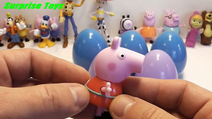 Surprise Eggs, PEPPA PIG, Mickey Mouse, Frozen, Dora, Маша и Медведь, Masha i Medved, Kinder,