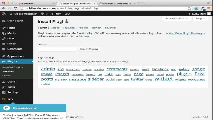 Wordpress 2016 video tutorials Video 5 Installing Plugins