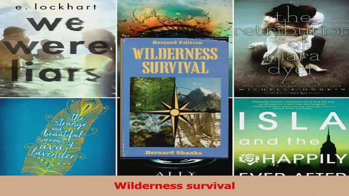 Read  Wilderness survival Ebook Free