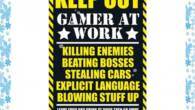 Gaming Poster Keep Out   Accessory Item m. ALU-Rahmen schwarz