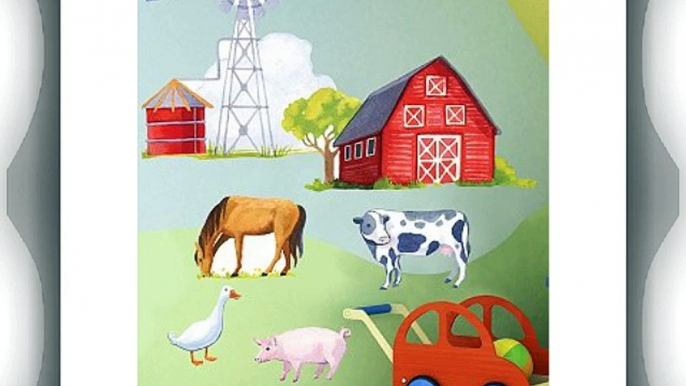 GIANT VINYL WALL STICKERS FARM ANIMALS