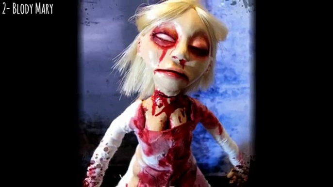 Scary video of creepy gothic dolls- 8 extremely creepy dolls caught on tape