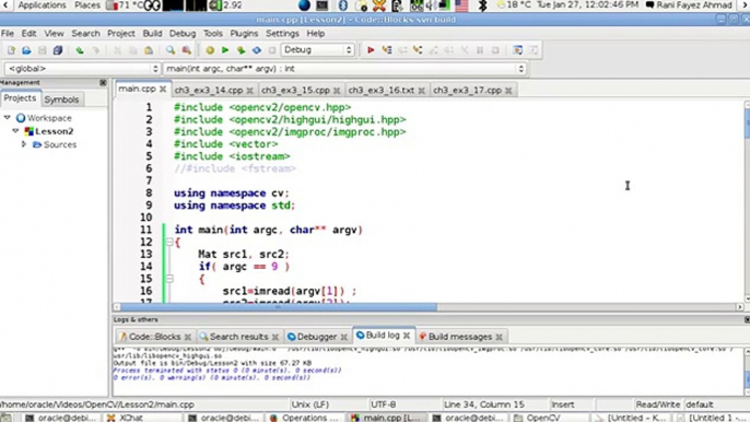 OpenCV Using C++ Lesson 26Alpha Blending and Image blending (Arabic Version)