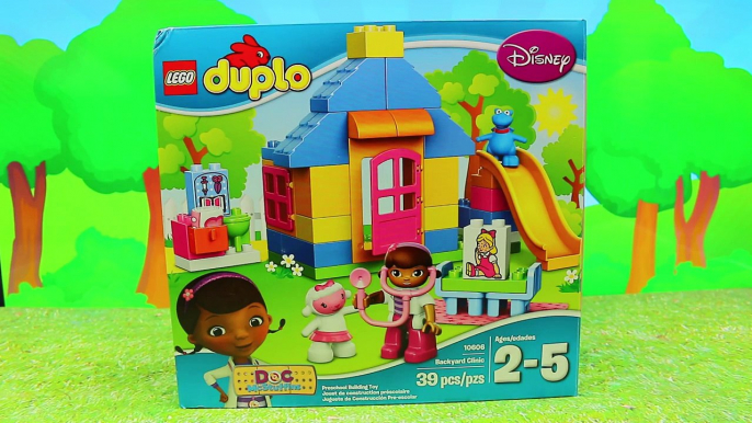 Doc McStuffins Duplo Lego Check Up on Superheroes Superman and Batman with Lambie and Stuffy