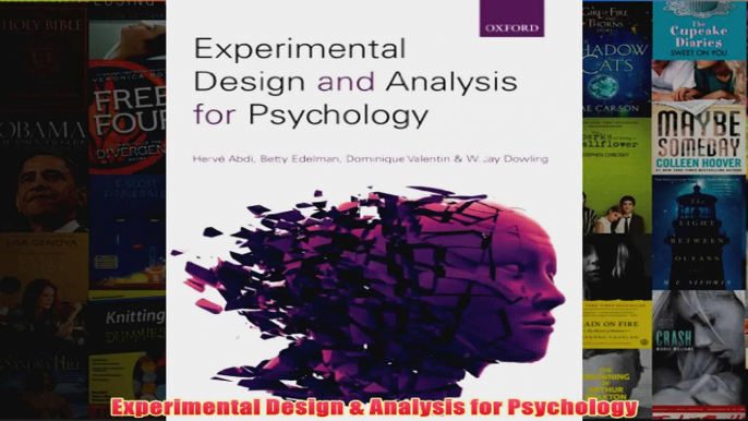 Experimental Design  Analysis for Psychology