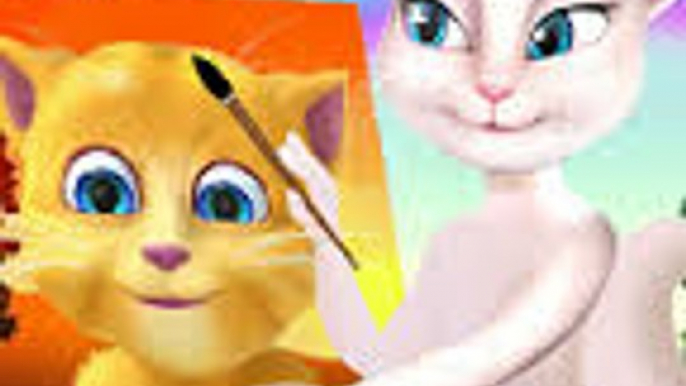 Rain Rain Go Away & Funny Cats Talking Angela & Ginger Kids Songs | Popular Nursery Rhymes