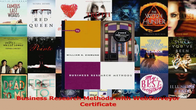 PDF Download  Business Research Methods with WebSurveyor Certificate Download Online