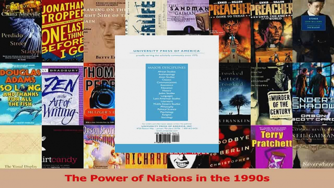 PDF Download  The Power of Nations in the 1990s Download Online