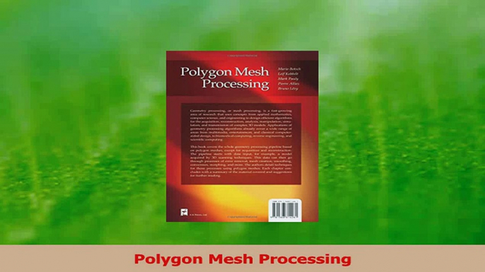 PDF Download  Polygon Mesh Processing Download Online