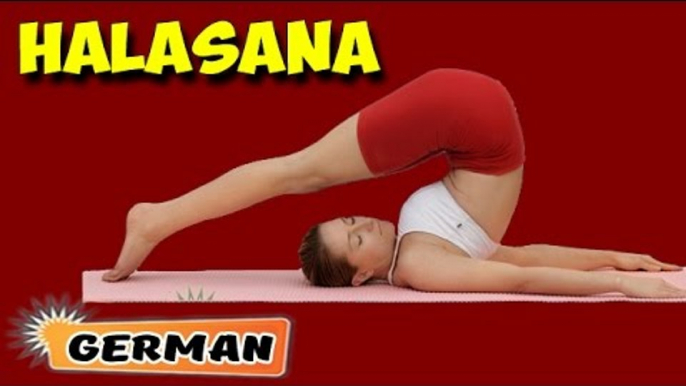 Halasana | Yoga für Anfänger | Yoga For Healthy Eyes & Tips | About Yoga in German