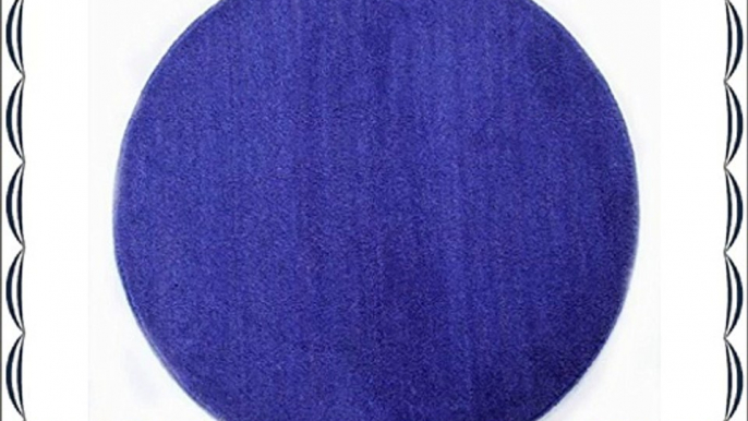 Homescapes Large Blue Round Cotton Tufted Rug 150 cm Circular Children Room Nursery or Interior